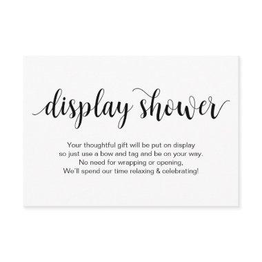 Rustic Script, Black, Display Shower Enclosure