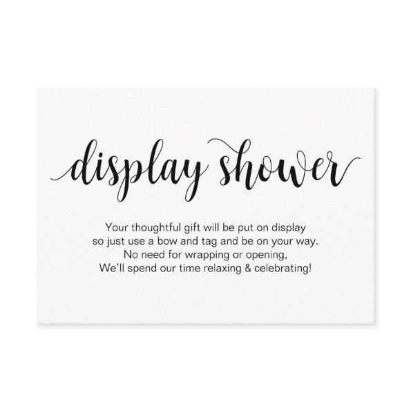 Rustic Script, Black, Display Shower Enclosure