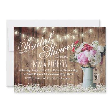 Rustic String Lights Country Floral