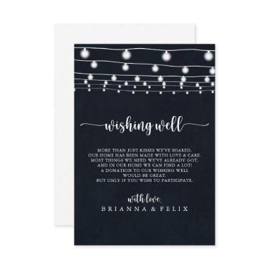 Rustic String Lights Wedding Wishing Well Enclosure