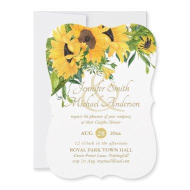 Rustic Sunflower Bridal Shower Ampersand Couples