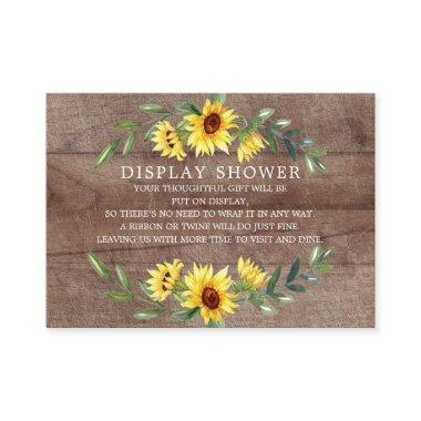 Rustic Sunflower  Display Shower Enclosure