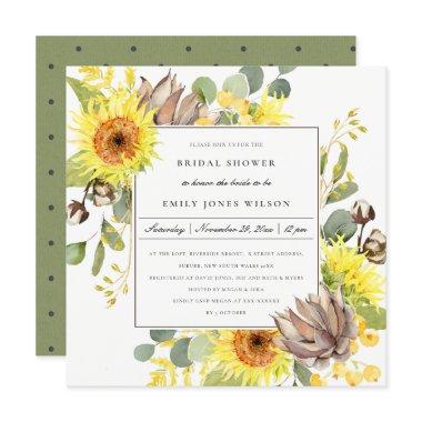 RUSTIC SUNFLOWER EUCALYPTUS FLORAL