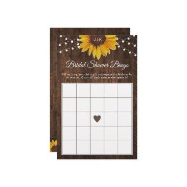 Rustic Sunflower String Lights  Bingo