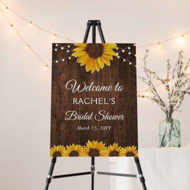 Rustic Sunflower String Lights  Foam Board
