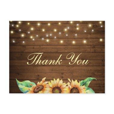 Rustic Sunflower Wedding  Thank You Post