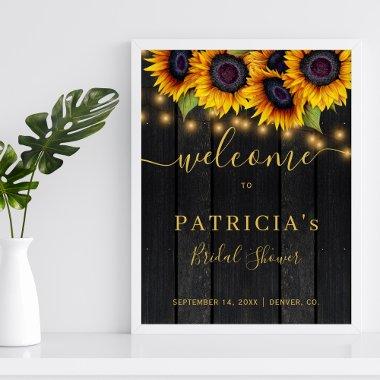 Rustic sunflowers barn  welcome sign