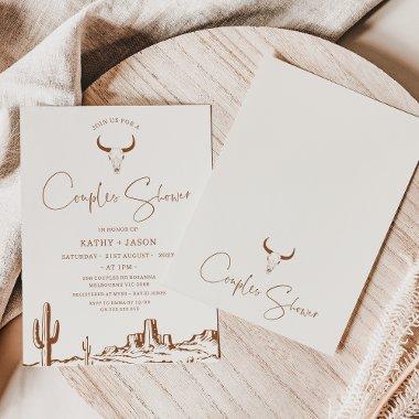 Rustic Terracotta Western Couple Shower Bridal
