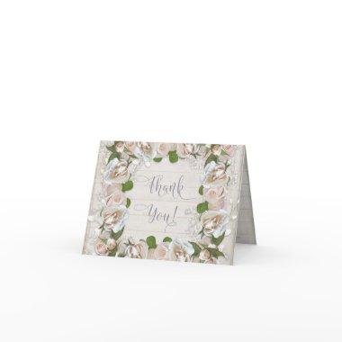 Rustic Thank You Notes  Elegant Roses