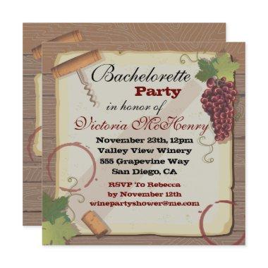 Rustic Vintage Wine Tasting Bachelorette Party