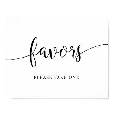 Rustic Wedding Favors Table Sign