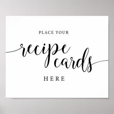 Rustic Wedding Recipe Invitations Sign