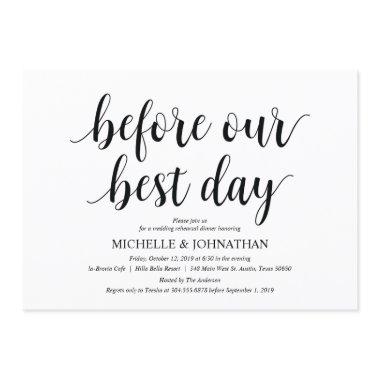 Rustic Wedding Rehearsal Dinner Invitation