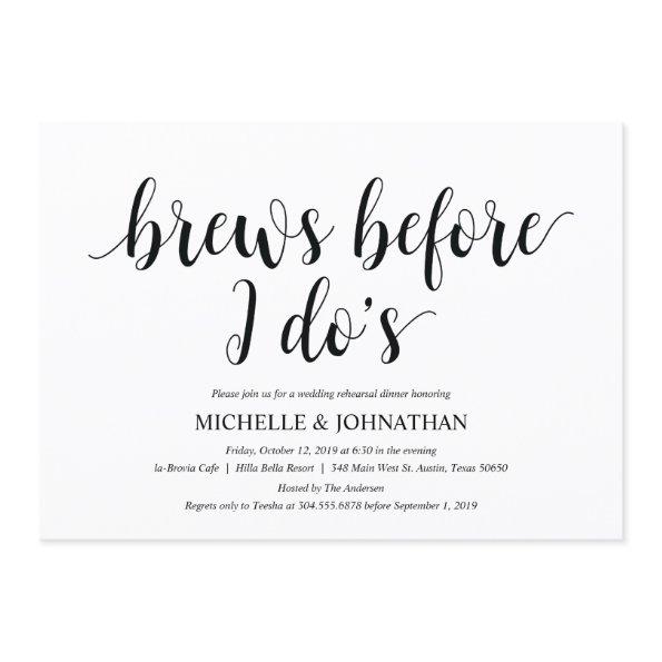 Rustic Wedding Rehearsal Dinner Invitation