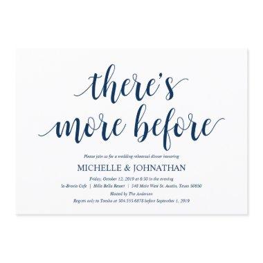 Rustic Wedding Rehearsal Dinner, Navy Blue