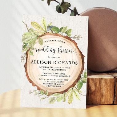 Rustic wedding shower forest woods Invitations