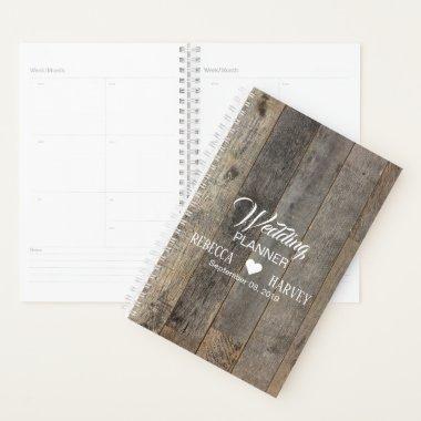 rustic western country woodgrain barn wedding planner