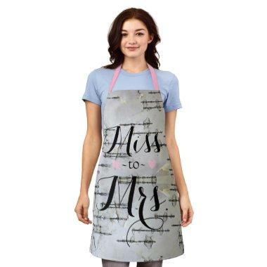 Rustic White Birch Bark Heart  Apron