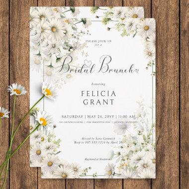 Rustic White Daisies Bridal Brunch