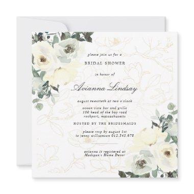 Rustic White Floral Botanical