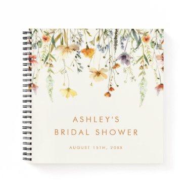 Rustic Wildflower  Guestbook Notebook