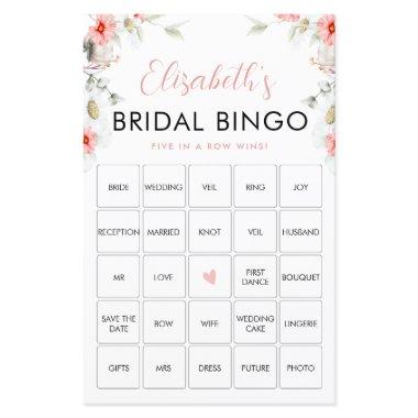 Rustic Wildflowers Bingo Game
