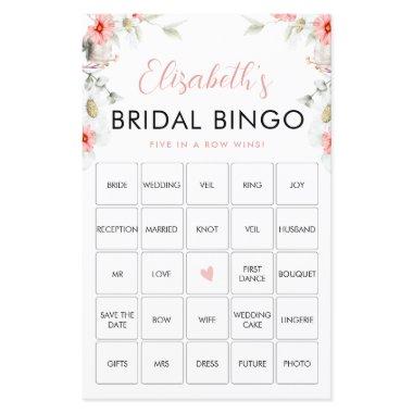 Rustic Wildflowers Bingo Game Invitations