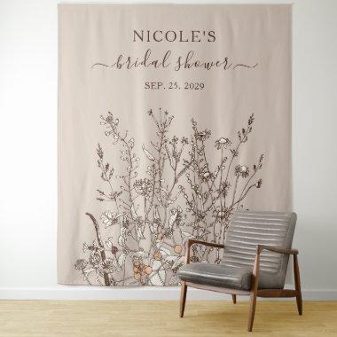 Rustic Wildflowers Fall  Backdrop