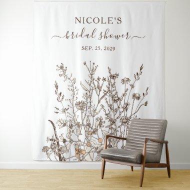 Rustic Wildflowers Fall  Backdrop