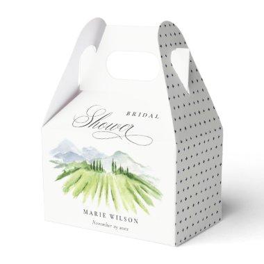 Rustic Winery Vineyard Mountain Bridal Shower Favor Boxes