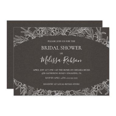 Rustic Winter | Charcoal Horizontal