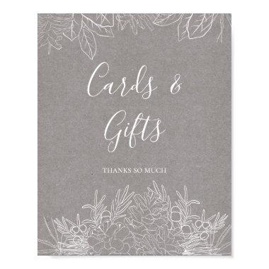 Rustic Winter | Grey  and Gifts Sign