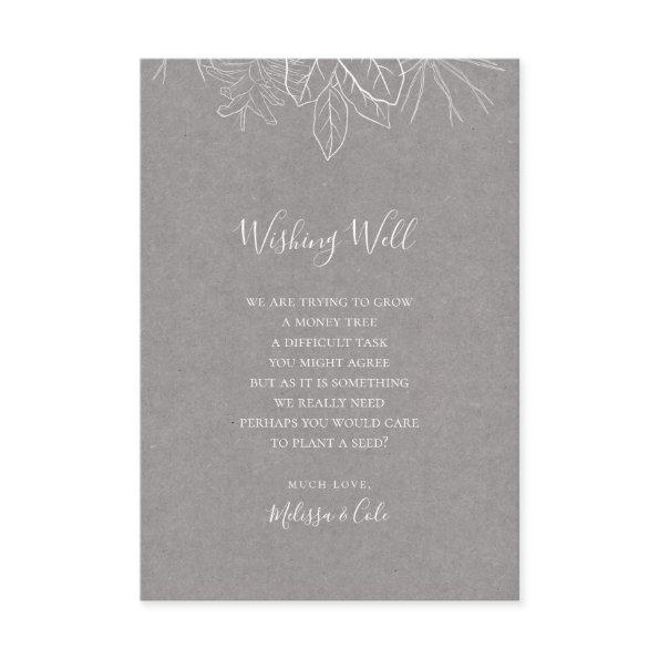 Rustic Winter | Grey Wedding Wishing Well