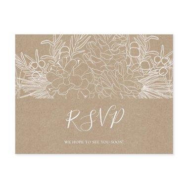 Rustic Winter | Kraft Wedding RSVP Post