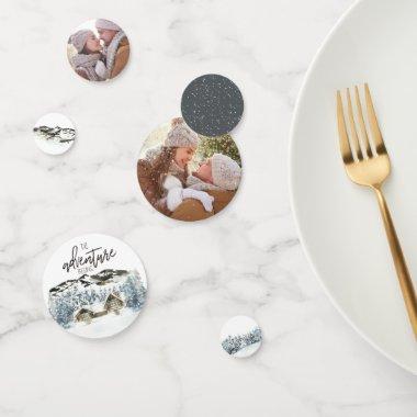 Rustic Winter Mountain | Bridal Shower Confetti