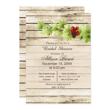 Rustic Winter Woodland pine cones