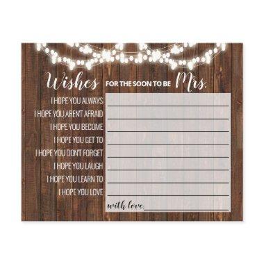 Rustic Wishes for the Soon to be Mrs Shower  Flyer