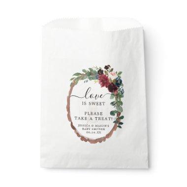 Rustic Wood  Favor Bag Love is Sweet