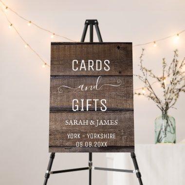 Rustic Wood Country Script Invitations and Gifts Foam Board