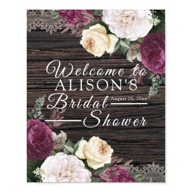 Rustic wood Wedding  Sign