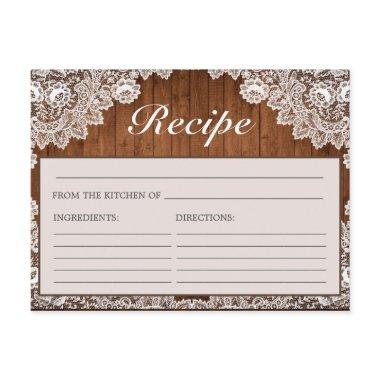 Rustic Wood & White Lace  Recipe