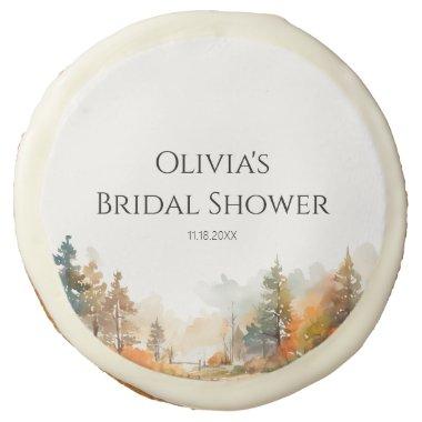 Rustic Woodland Autumn Forest  Sugar Cookie