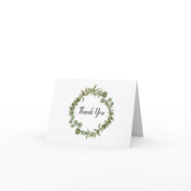 Rustic Woodland Eucalyptus Greenery Thank You