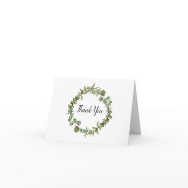 Rustic Woodland Eucalyptus Greenery Thank You Invitations