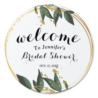 Rustic wreath greenery  Welcome Sign