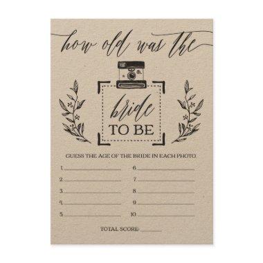 RusticHow Old Was the Bride  Game Enclosure