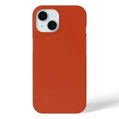 Rusty Burnt Pumpkin Solid Color iPhone 15 Case