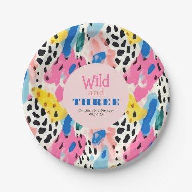 Safari Animals' Fur Prints Pattern Colorful Wild Paper Plates