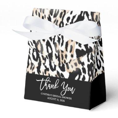 Safari Animals' Fur Prints Patterns Black & White Favor Boxes