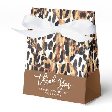 Safari Animals' Fur Prints Patterns Gold and Black Favor Boxes